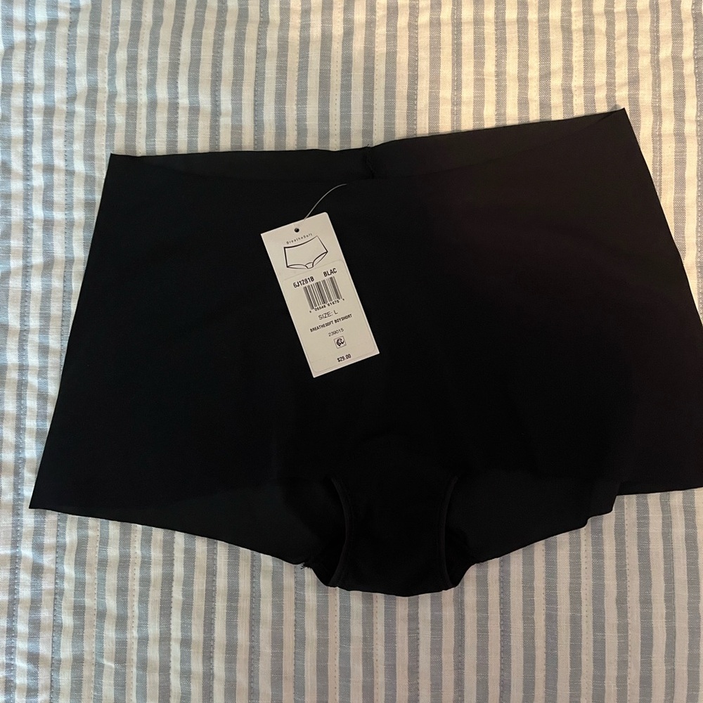 NWT Hanky Panky BreatheSoft Boyshort Size L Black